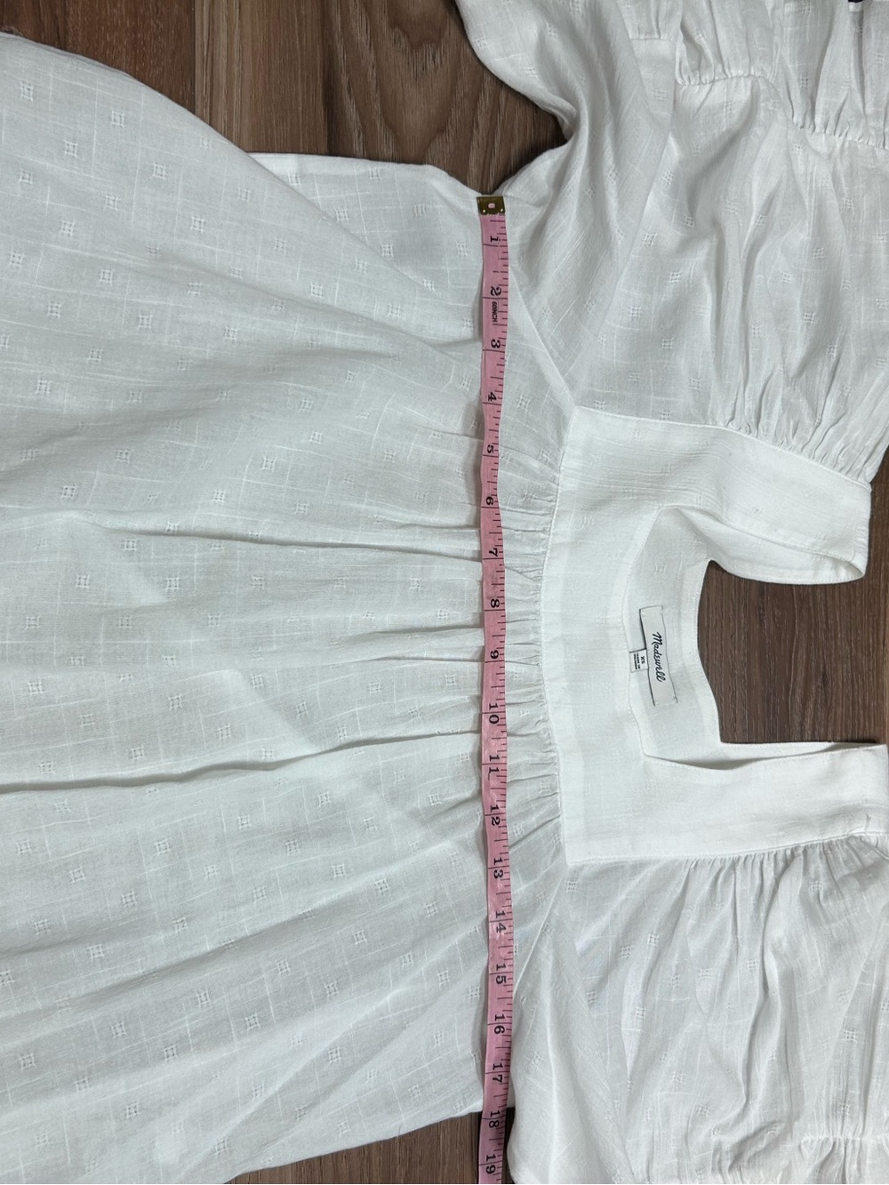 Madewell Flutter-Sleeve Butterfly Top white size XS peasant boho hippie L8489 - Picture 10 of 10